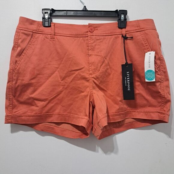 Liverpool Johnny Summer Short Solid Orange Size 33/16 NWT - Picture 11 of 15
